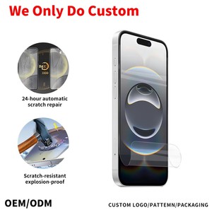 ฟิล์มกันรอยไฮโดรเจลแบบกำหนดเองสำหรับ iPhone 17E ฟิล์ม TPU ป้องกันเต็มจอ บางเฉียบ ฟิล์มไฮโดรเจลซ่อมแซมตัวเองได้ สำหรับ iPhone 17E - Product Image 1