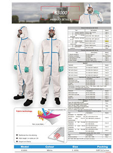 OEM Service <span class=keywords><strong>Anti</strong></span>-Strahlungs-Anzug Schutz Kernkraft Verwendung Arbeits kleidung wasserdichter Einweg-Sicherheits overall - Product Image 4