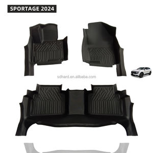 Juego completo de lujo duradero antideslizante, respetuoso con el medio ambiente, 3 uds., alfombrilla impermeable para coche 5D TPE para <span class=keywords><strong>SPORTAGE</strong></span> 2024 - Product Image 1