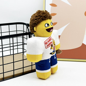 I giocattoli di peluche Shedletsky con logo personalizzato sorridono a bocca aperta le bambole gialle imbottite da uomo hanno perso la tribù periferica regalo per bambola di peluche - Product Image 3