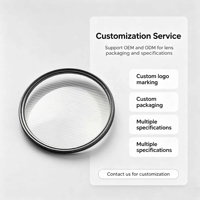 Filtre circulaire transparent anti-reflet UV OEM d'usine 37-82mm pour objectif d'appareil photo reflex numérique, cadre en aluminium étanche 55mm/58mm