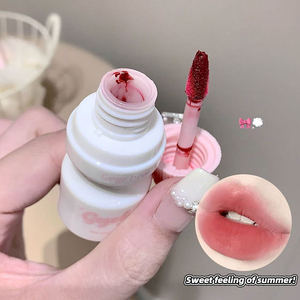 GEGE BEAR Milk Mist Velvet Lip Gloss Soft Matte Silky Smooth Color Rendering Long-Lasting Cross-Border Beauty Makeup Lip Gloss - Product Image 2