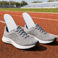 Semelles intérieures sportives ultra-fines de 3 mm, amortissantes, respirantes, avec soutien de la voûte plantaire, coussinets d'insertion pour chaussures de course athlétiques