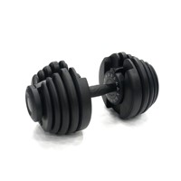Haltère réglable de qualité commerciale 24 kg avec 15 réglages, haltère à poignée rotative OEM pour la maison, la salle de sport et les distributeurs de détail