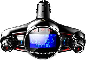 BT08 Car FM <b>Transmitter</b> <b>Wireless</b> BT MP3 Player AUX Audio Receiver TF USB Music Plastic - Product Image 3