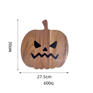 Planche à découper en résine de bois en forme de citrouille pour bloc à découper décoratif Halloween de cuisine avec poignée - Product Image 2