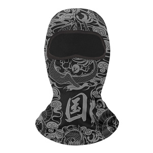 Balaclava de cyclisme tendance chinoise, <span class=keywords><strong>masque</strong></span> de <span class=keywords><strong>ski</strong></span> intégral à un trou pour le vélo, les sports de plein air, protection contre le vent et le soleil - Product Image 2