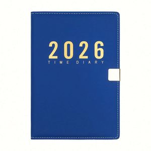 Personalized <b>A5</b> Size Dated Daily Weekly Monthly Leather Cover Hardcover Custom Logo Sewing Bound Planners <b>Diary</b> Notebooks 184 - Product Image 1