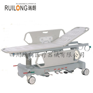 Sichuan Ruilang Medical Transport Cart RT-004-1066 ABS Material Blue And <b>White</b> Hospital <b>Trolley</b> - Product Image 3