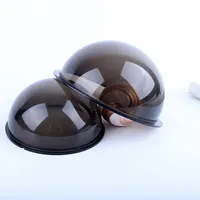 Copertura in Plexiglass acrilico cupola in Plexiglass nero sfera per Display con coperchio antipolvere in acrilico