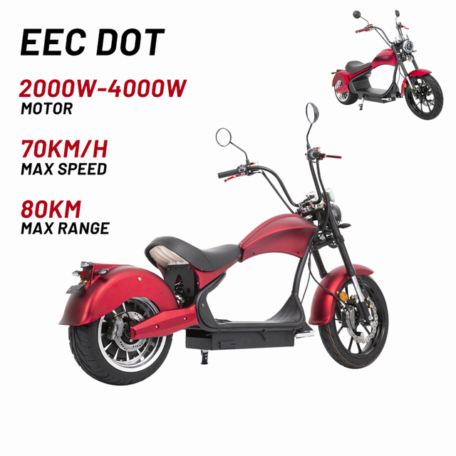 Made in China New Energy Bike 4000W Electric Citycoco E Scooter Chopper With Fat Tire Motorcycle