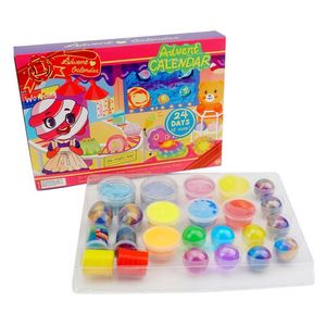 TOYSRUNNER 2022 Sprinkles Putty Beads Advent Calendar Slime DIY Making Kit Eco-friendly Plastic Non Toxic <b>Candy</b> - Product Image 1