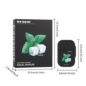 ยาหม่องสูดดมแบบแท่งคู่ บรรเทาอาการคัดจมูก สดชื่น ด้วยกลิ่นเปปเปอร์มิ้นท์ รับผลิตแบรนด์ส่วนตัว - Product Image 3