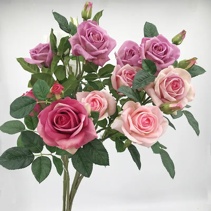 Hot Sale Rose Flower Künstliche Real Touch Künstliche Blume Real Touch Velvet Roses Flower