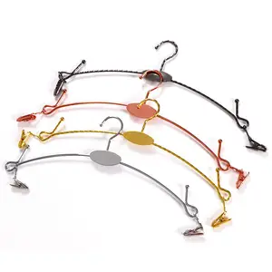 LINDON Wholesale Luxury Bra Hanger Metal Wire Underwear Hangers with Customo Logo