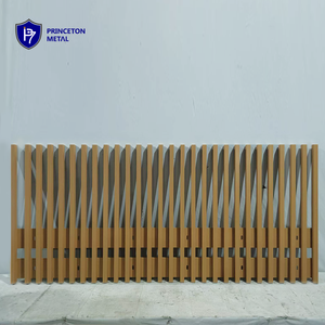 Pantalla de listón deslizante con aspecto de madera de aluminio sin soldadura de <span class=keywords><strong>Princeton</strong></span> - Product Image 6