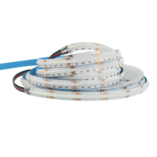 High Density 576LED RGB COB LED Strip DC12V 24V Flexible Dimmable LED Tape Indoor Home Bedroom Living Room Ambient Lighting
