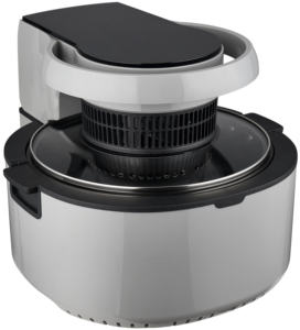 Appareil de cuisine domestique, four multifonction 4,5 litres avec plateau rond, contrôle intelligent, design rétro, friteuse à air chaud - Product Image 3