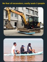 Planche à pagaie gonflable (SUP) double couche épaissie SN-1121 unisexe pour la navigation, la pêche et la pêche à la ligne flottante
