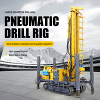 Hengwang HQZ-260L Foreuse pneumatique diesel sur chenilles en acier pour puits d'eau, profondeur 260m, tour de 3m, capacité 6T
