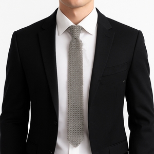 Cravate en maille de chaîne unique en acier inoxydable 316L, design rare, cravate en maille de chaîne bon marché à vendre - Product Image 2