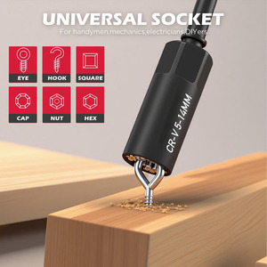 41-Piece Premium 1/4" Drive Magnetic ImpactNut Driver Set Metric &SAE Standard & Deepwith Socket Adapters 41 PCS 41 Pcs - Product Image 5