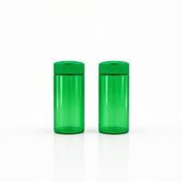 Bouteille d'alimentation en PVC transparent de 100 ml - Pot en plastique de qualité alimentaire - Contenant vide pour compléments alimentaires pour animaux - Bocal avec bouchon à clapet jaune