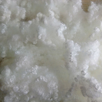 100% poliéster hueco silicio conjugado fibra cortada 3Dx64mm Material de relleno de cojín