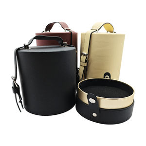 Коробка подарочная картонная цилиндрическая большая класса люкс с ручкой, на заказ, любого цвета и размера, от фабрики Linshi, Гуанчжоу - Product Image 2