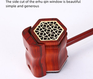 SE26004 preço de fábrica Erhu instrumentos musicais artesanais de jacarandá vermelho chinês Hexágono Erhu para crianças e adultos - Product Image 5