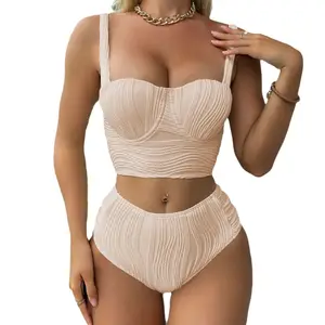 Thiết kế đồ bơi beachwear 2024 vải không thấm nước thiết kế đồ bơi phụ nữ các nhà sản xuất sexy hai mảnh underwore Áo Tắm