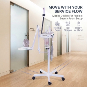 <span class=keywords><strong>Vapozone</strong></span> <span class=keywords><strong>professionnel</strong></span> 4 en 1 multifonctionnel, machine de thérapie à l'ozone, vaporisateur facial avec lampe, lumière d'esthéticienne pour les soins de la peau - Product Image 6