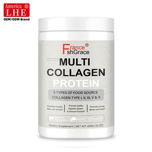 Péptidos de Colágeno Múltiple con Etiqueta Personalizada, Extractos Vegetales que Favorecen la Salud de la Piel, el Cabello y las Uñas, Suplementos de Péptidos de Colágeno - Product Image 1