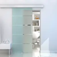 Moderna porta scorrevole in vetro di alluminio