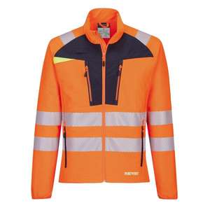 PORTWEST - DX481OBRXXXL DX4 High visibility <b>orange</b>/black <b>jacket</b> with zip - EAN 5036108359691 <b>HI</b>-<b>VIS</b> WORKWEAR - Product Image 1