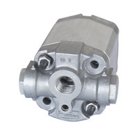 Pompe à engrenages hydraulique rotative double LF, montage ovale, spline rectangulaire, déplacement 1,1-8,0 ml/r, pression 200 bar, vitesse 2000 tr/min, 0,5