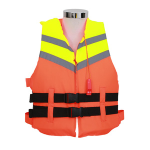 Adult Life Vest 50N Buoyancy Reflective Oxford Fabric Work Safety Marine Use - Product Image 1