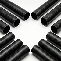 Proveedor Principal de Tubos Redondos de Fibra de Carbono Mate Anticorrosivos para Accesorios de Refuerzo de Trípodes