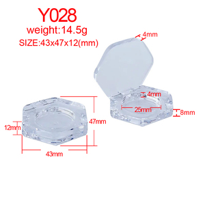 Y028 Cổ Duy Nhất Biểu Tượng Tùy Chỉnh Hình Lục Giác Rõ Ràng Trang Điểm Nhỏ Gọn Bột Phấn Má Hồng Highlighter Sắc Tố Eyeshadow Trường Hợp Với Tin Pan - Product Image 6