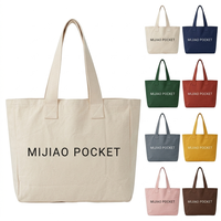 Sac fourre-tout en toile recyclée surdimensionné, écologique et résistant, avec logo personnalisé imprimé par sublimation couleur intégrale MIJIAO