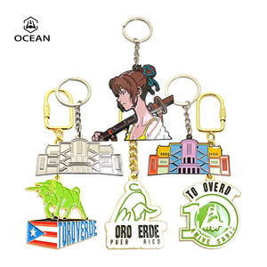 Trung Quốc bán buôn đại dương Thương hiệu thép không gỉ 3D Tùy chỉnh màu sắc và kích thước kim loại <span class=keywords><strong>Keychain</strong></span> với tùy chỉnh in ấn cho quà tặng khuyến mãi - Product Image 1