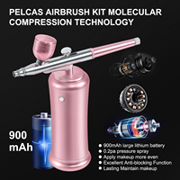 Rechargeable Usb puissant compresseur de brosse à Air de coiffeur Machine de maquillage d'aérographe de maître de nourriture