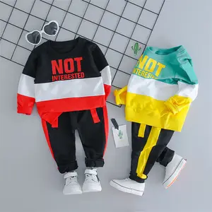 Herfst Lente Baby Boy Kleding Sets O-hals Lange Mouw T-shirt + Broek Tweedelige Peuter Sportkleding Casual Kinderen kleding