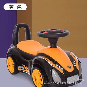 Ride On Car For Kids 1-3 Years Old Four Wheel Plastic Sit On Toy With Music Blue Color - Product Image 2