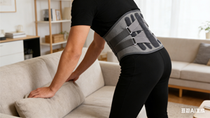 Lumbaler Intervertebraler Diskusprotrusions-Rehabilitationsgürtel, Schlankheitsgürtel für den Bauch, Stahlplatten-Stützgürtel - Product Image 6