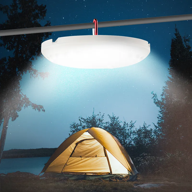 MINGRAY-linterna portátil superbrillante para acampada, lámpara con 24 LED y batería AA, con imán y mosquetón, listo para enviar, venta al por mayor de fábrica