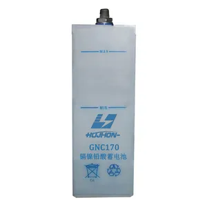 HIZN KPX GNC 1.2V 100Ah 170Ah 190Ah Super High Discharge Nickel Cadmium Battery for Locomotive Railway Station Use