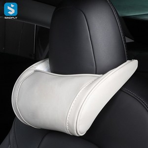 Appui-tête <span class=keywords><strong>de</strong></span> siège <span class=keywords><strong>de</strong></span> voiture en cuir PU Camping oreiller <span class=keywords><strong>de</strong></span> repos <span class=keywords><strong>de</strong></span> cou <span class=keywords><strong>de</strong></span> voyage pour <span class=keywords><strong>tesla</strong></span> modèle <span class=keywords><strong>3</strong></span>/Y - Product Image 3