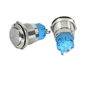 19mm 메탈 10A IP65 방수 <span class=keywords><strong>250VAC</strong></span> 푸시 버튼 스위치 3핀 무조명 셀프락/자동복귀 모멘터리 - Product Image 2