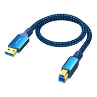 Cable USB 3.0 a Micro B de 5 Gbps para Carga Rápida de Datos para Disco Duro, Teléfono Inteligente, Tableta, 0.3M 5M, Trenzado de Aluminio